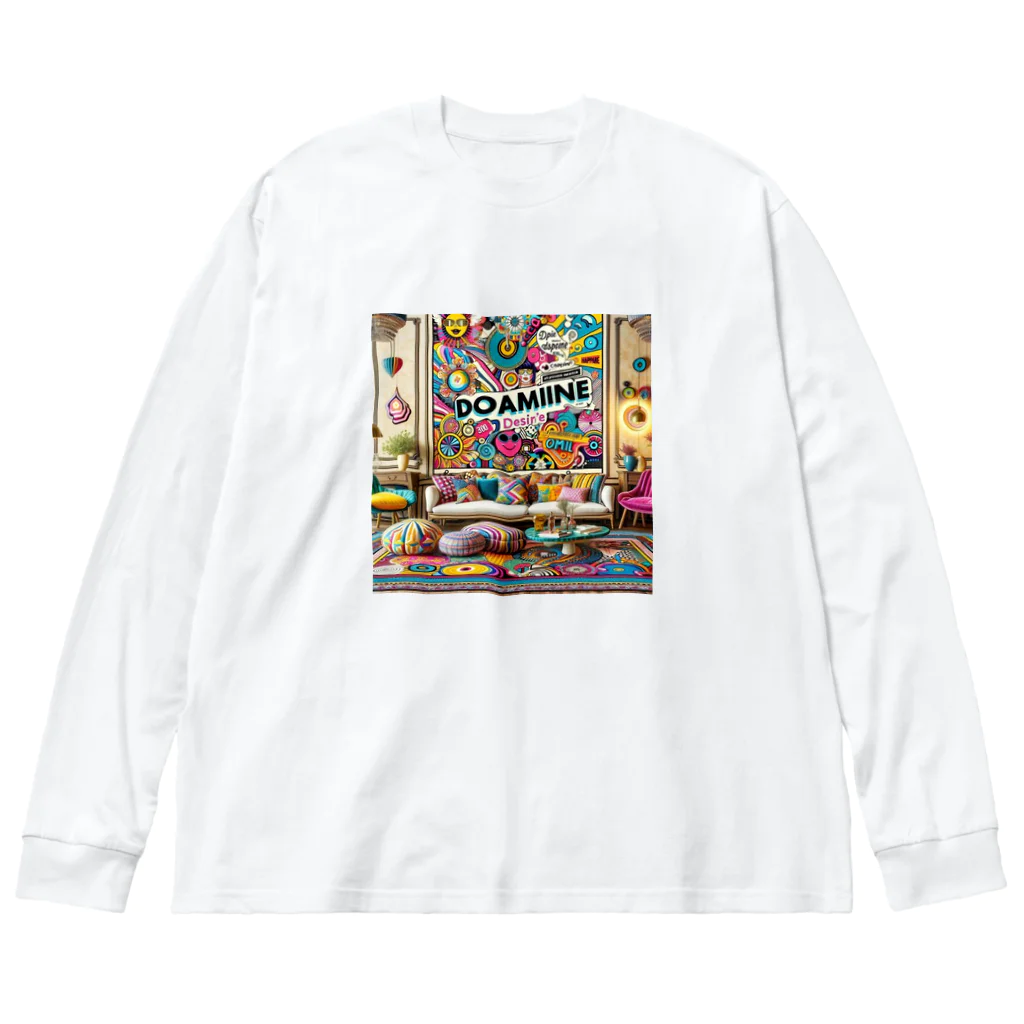 nuuartのドーパミンデコールと陽気な美学 Big Long Sleeve T-Shirt