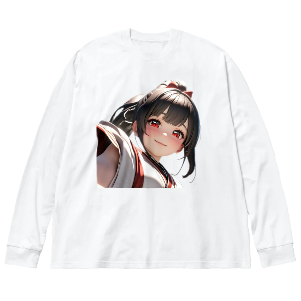 studio AzurのArca 幼い頃のサムライ娘 ビッグシルエットロングスリーブTシャツ