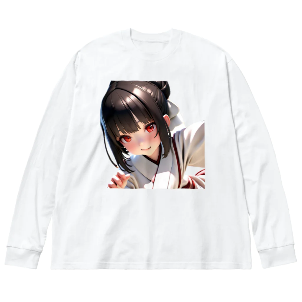 studio AzurのArca 幼い頃のサムライ娘 ビッグシルエットロングスリーブTシャツ