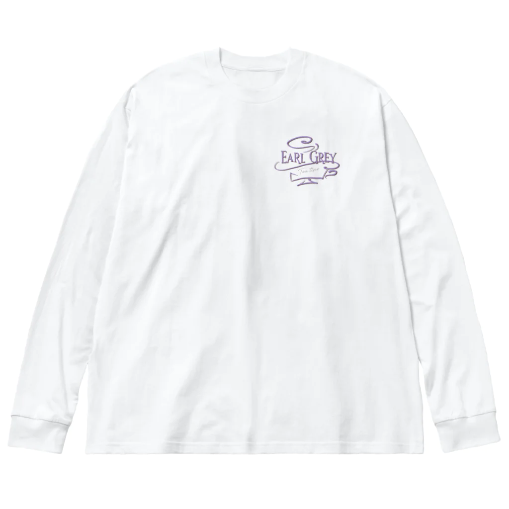 Earl Grey tea timeのCharlotte（シャーロット） Big Long Sleeve T-Shirt