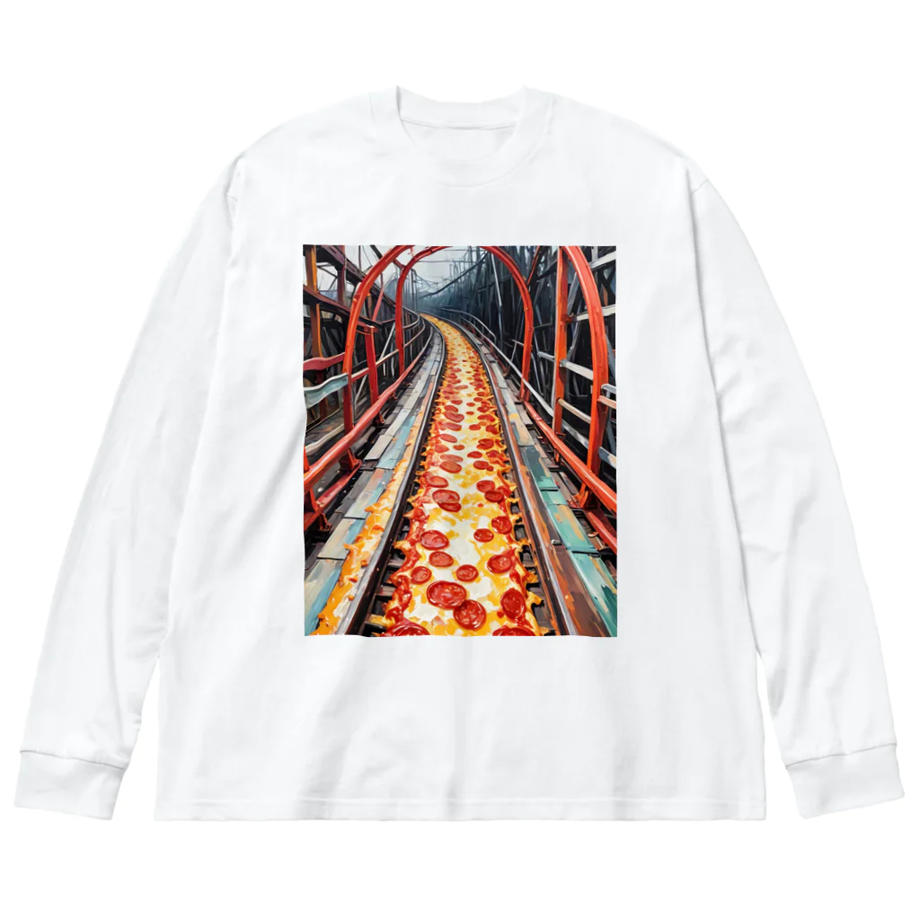 入力中. . .の魅惑の廃墟ジェットコースターピザレール Big Long Sleeve T-Shirt