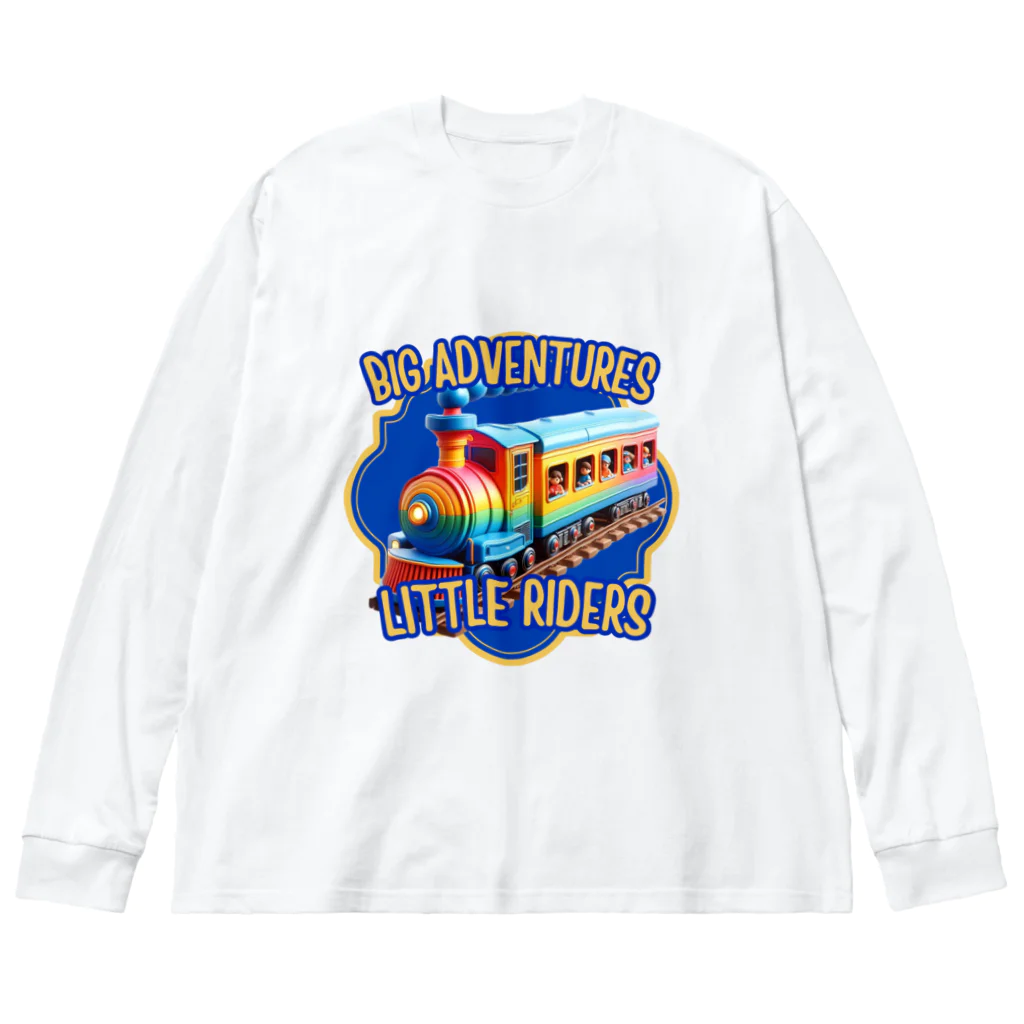 ENJOY NOW STOREのBig Adventures, Little Riders Big Long Sleeve T-Shirt