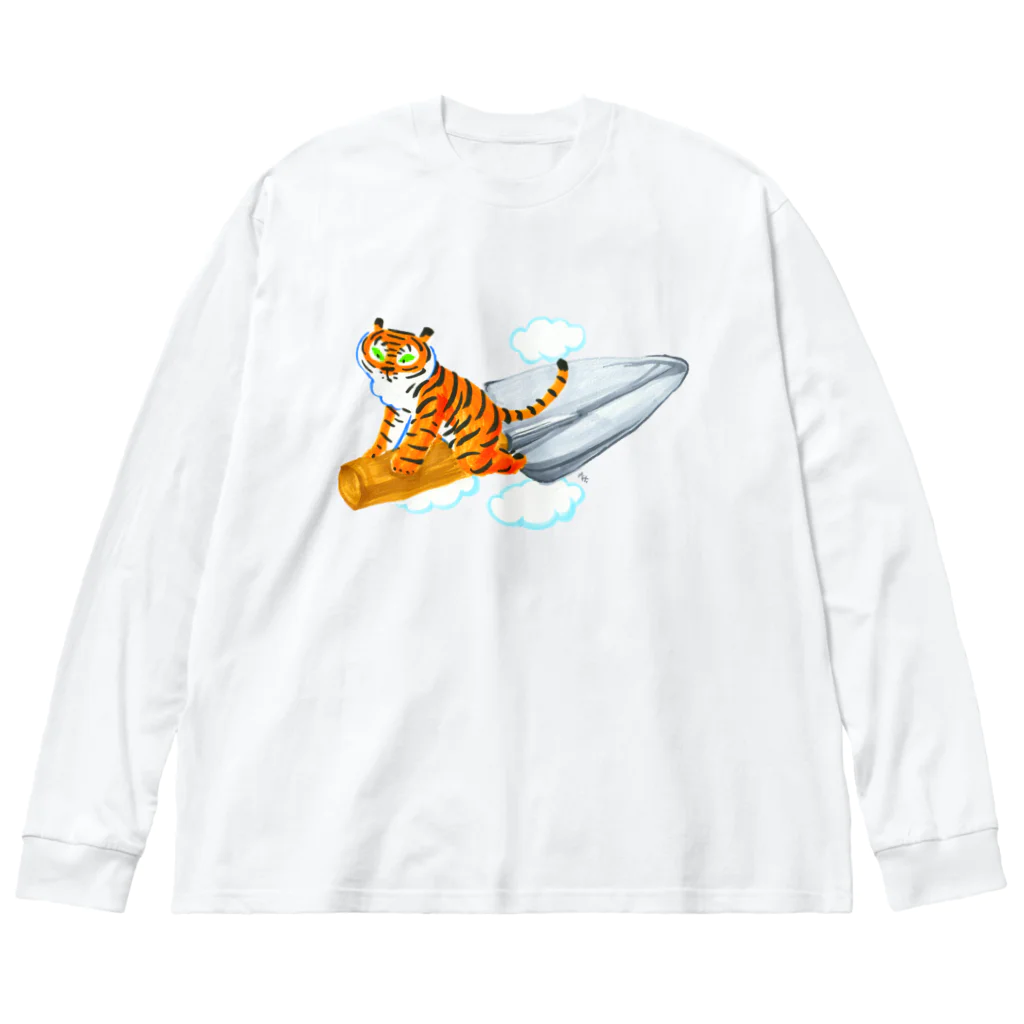 segasworksのスコップ（移植ゴテ）とトラちゃん Big Long Sleeve T-Shirt