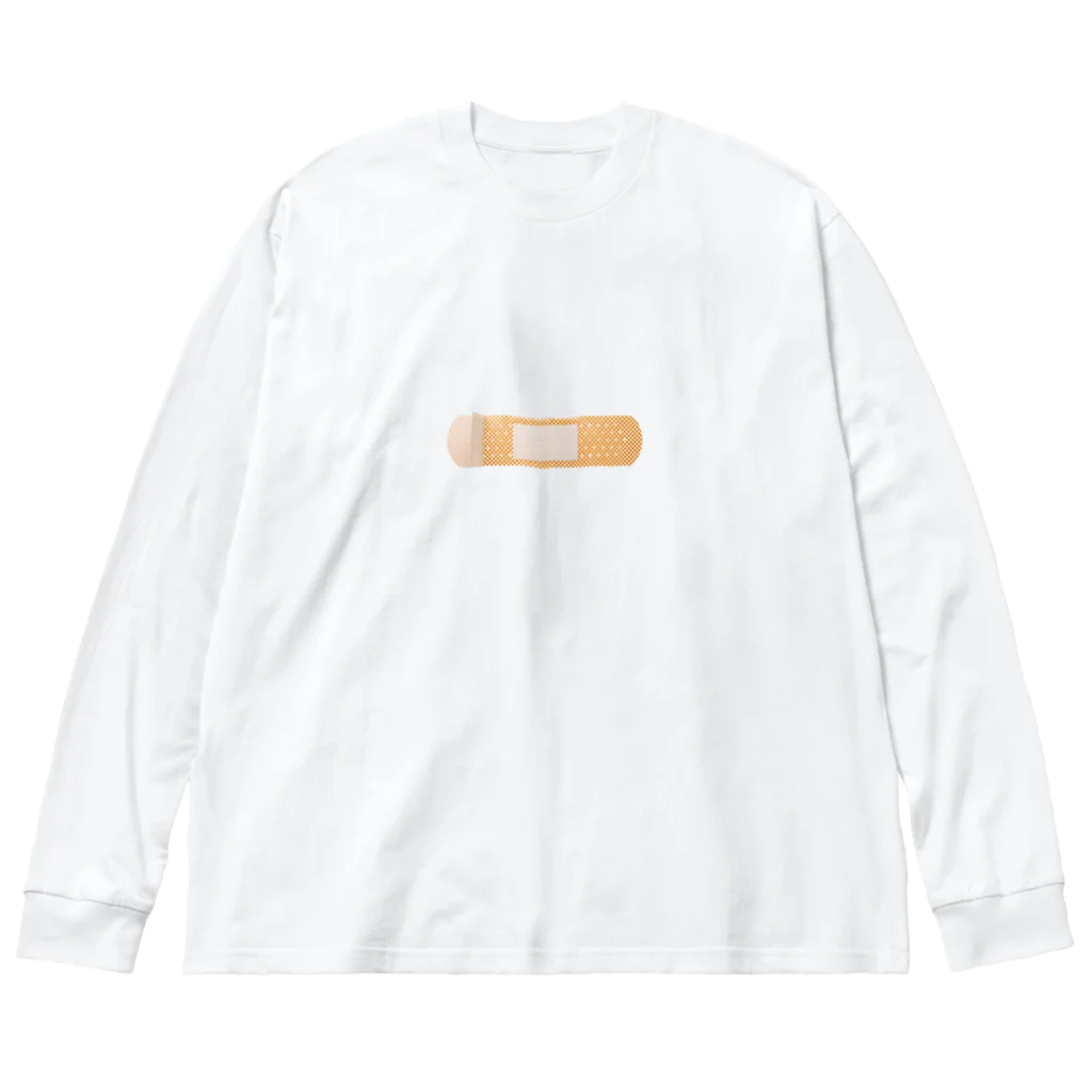 BAN創 & Co. ⚠️の絆創膏 実写 ビッグシルエットロングスリーブTシャツ