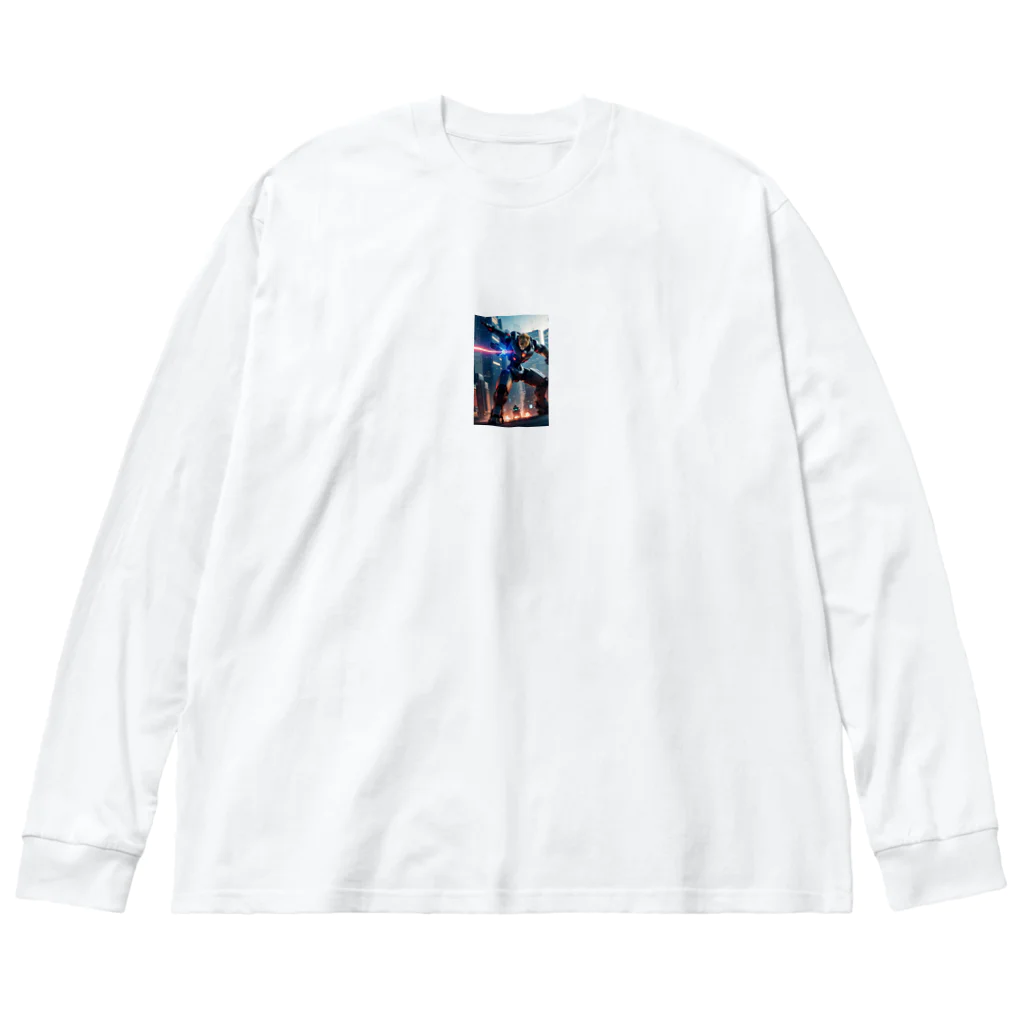 OTIRUBUTUBUTUのライオンロボットV1 Big Long Sleeve T-Shirt