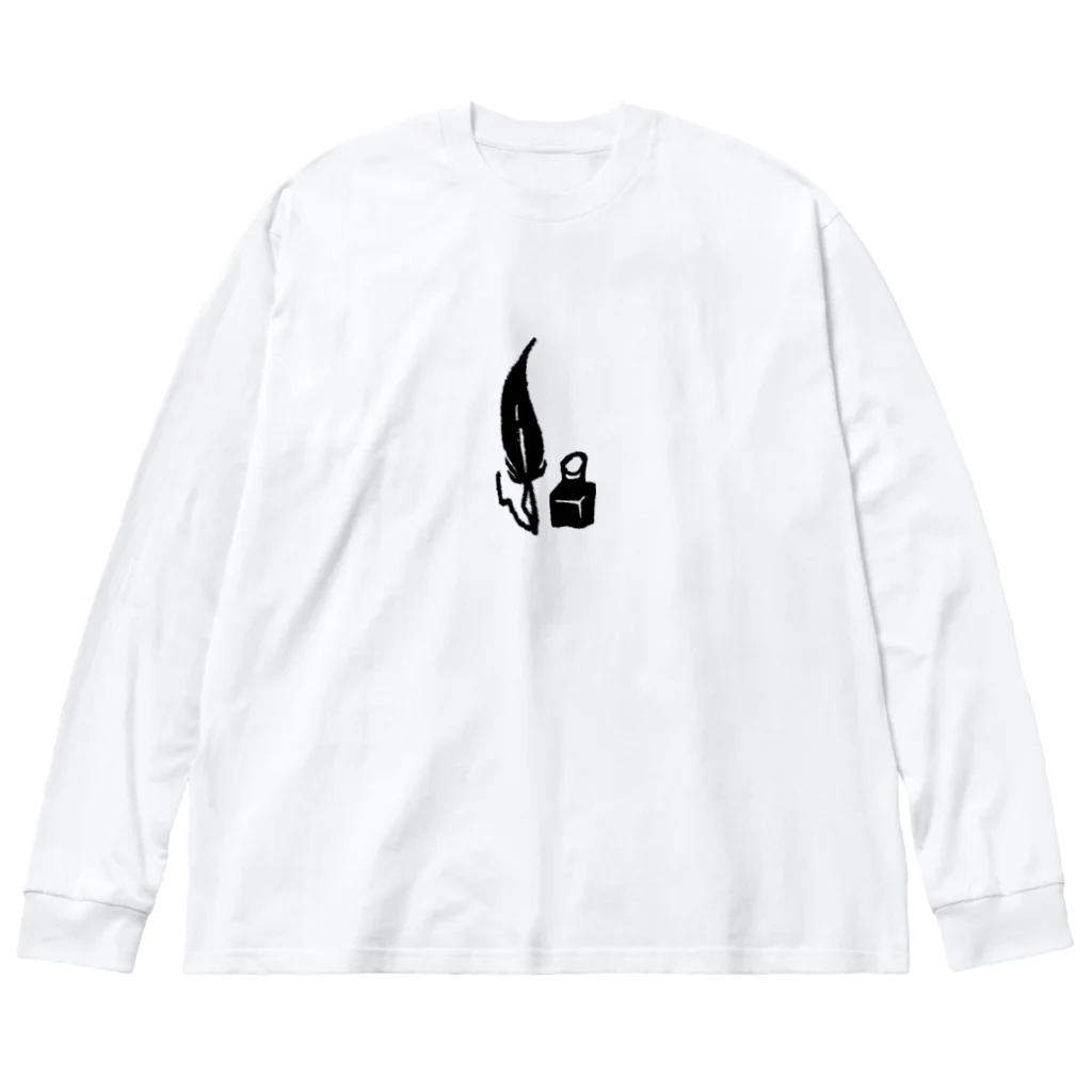 ツメサキの世界の羽ペン Big Long Sleeve T-Shirt