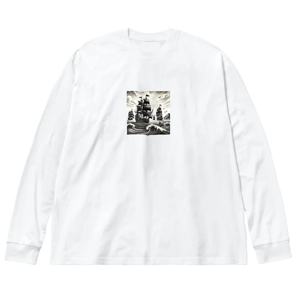 海の幸の黒船 Big Long Sleeve T-Shirt