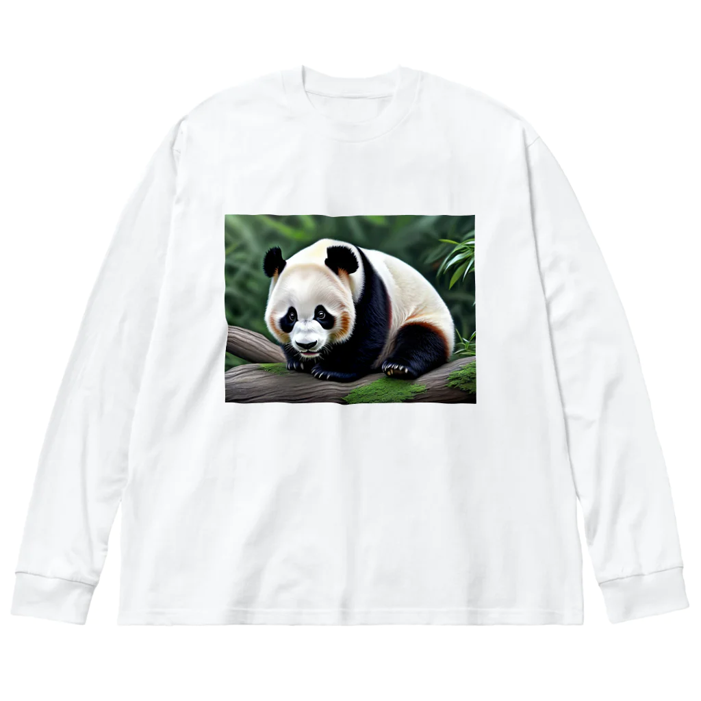 ジャパネットケフィアの竹の達人パンダ Big Long Sleeve T-Shirt