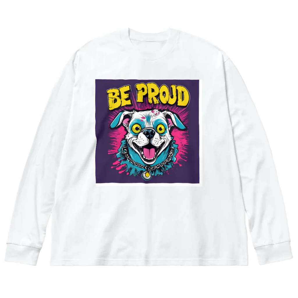 Be proudのBe proudわんちゃんバンドT Big Long Sleeve T-Shirt