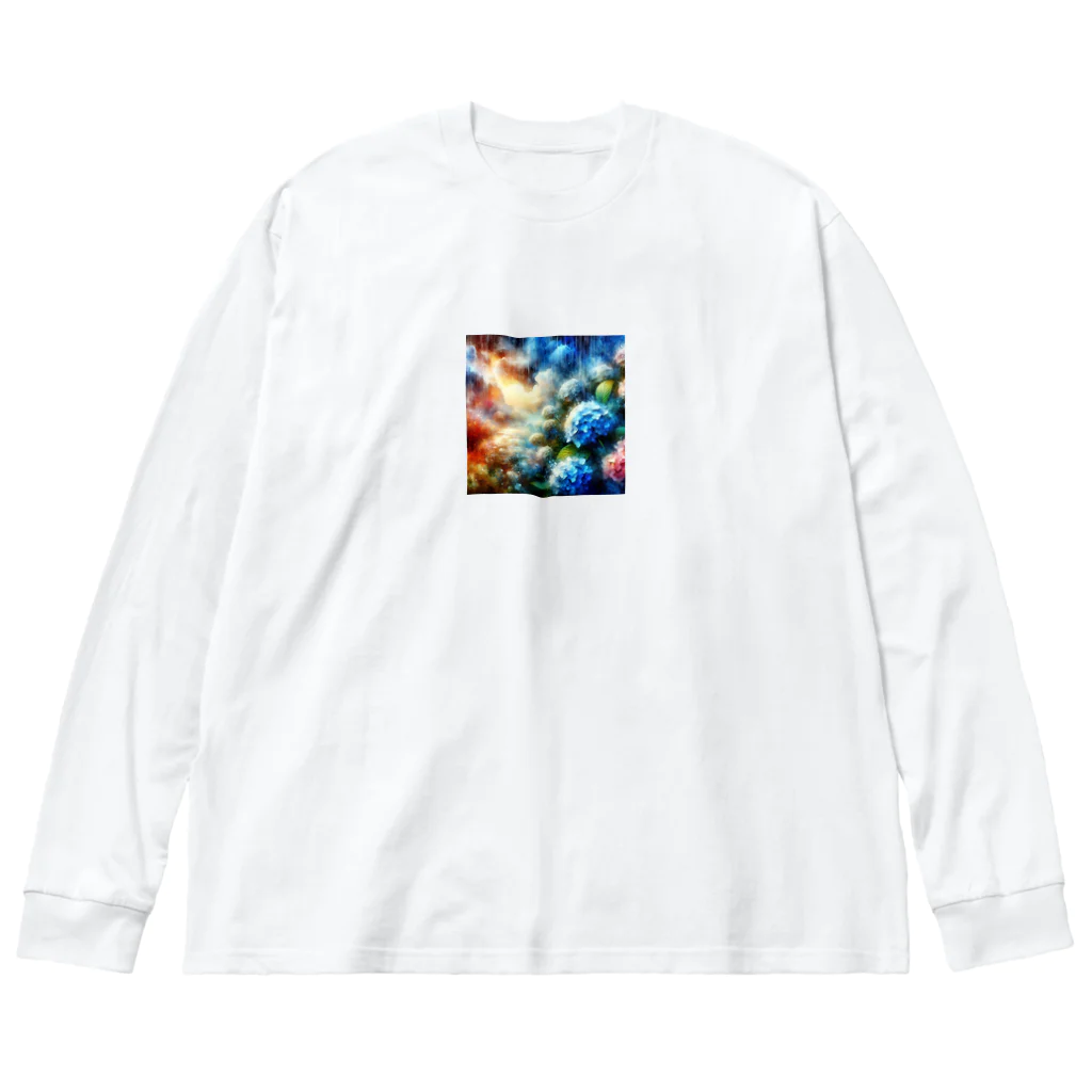 chika_22の紫陽花夢幻 Big Long Sleeve T-Shirt