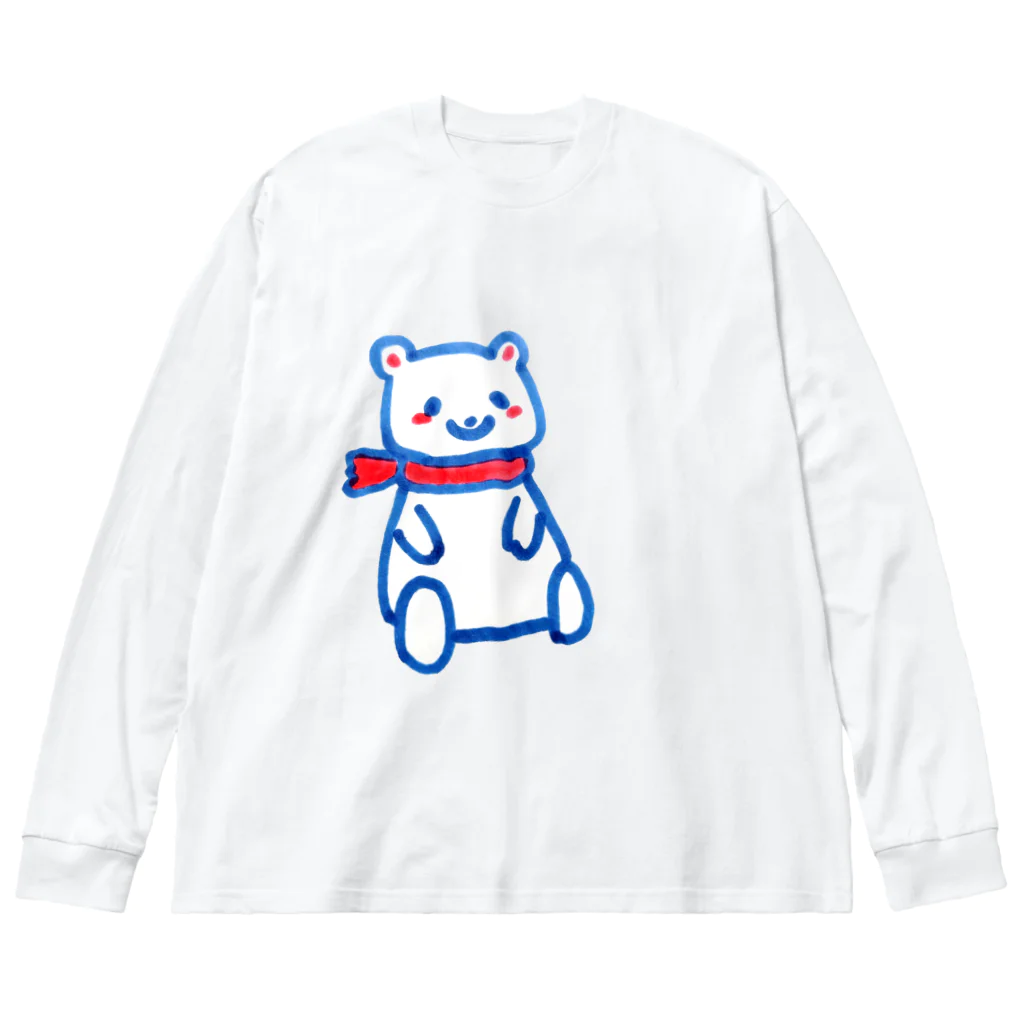 モチクマのシロクマくん Big Long Sleeve T-Shirt