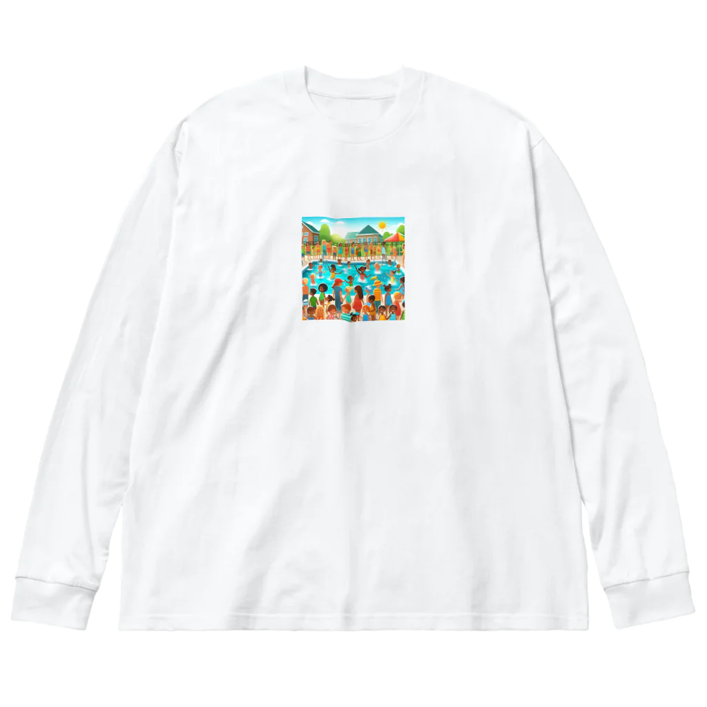 sallysanaのプールびらき ビッグシルエットロングスリーブTシャツ