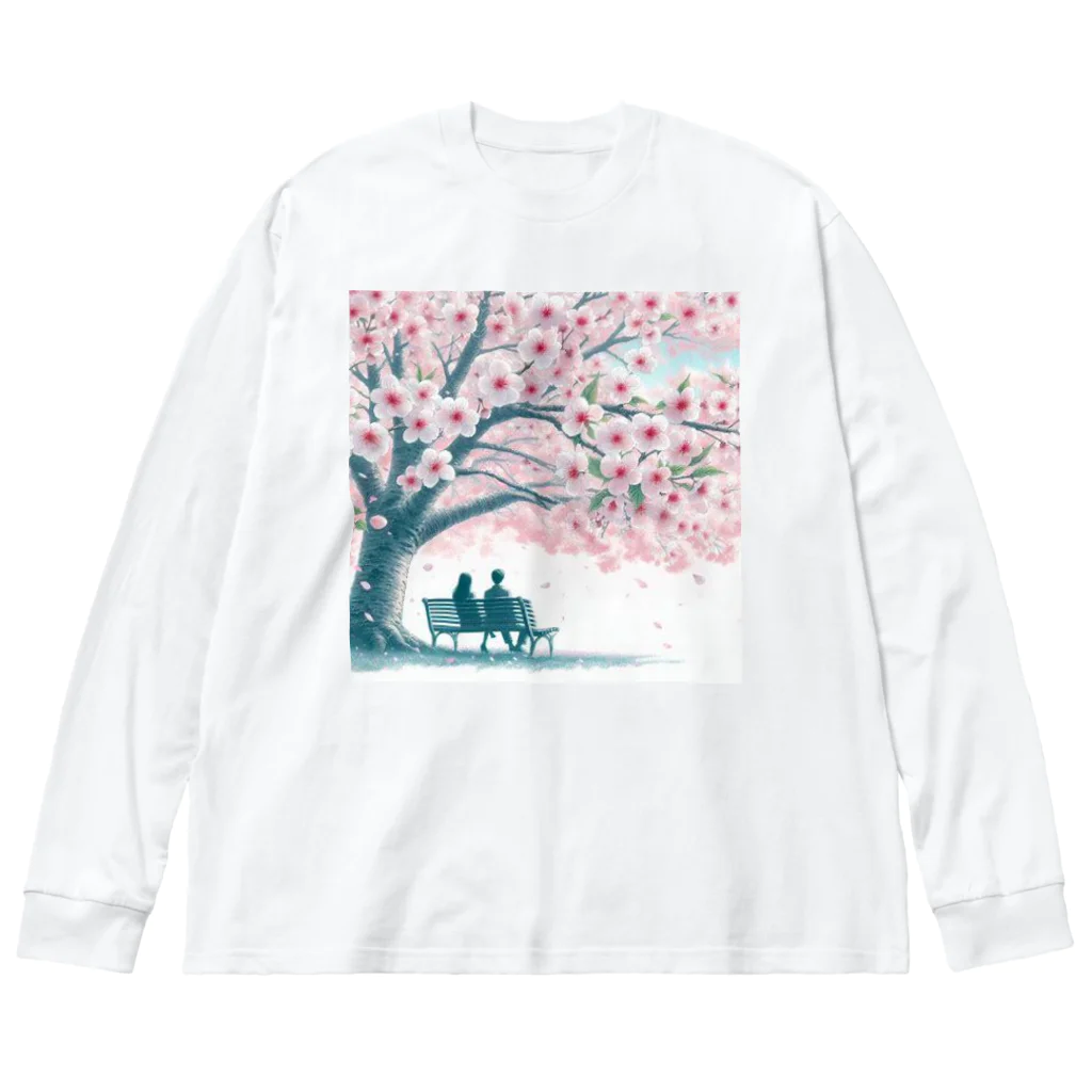 Rパンダ屋の「春風景グッズ」 Big Long Sleeve T-Shirt