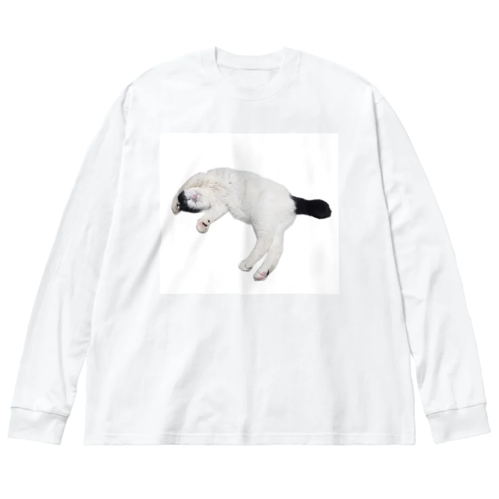 クリスタの尻尾が短い保護猫 たぬちゃん Big Long Sleeve T-Shirt