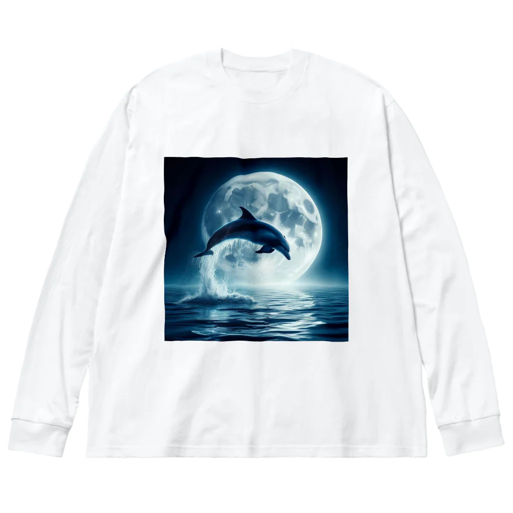 春薫杜のドルフィン Big Long Sleeve T-Shirt