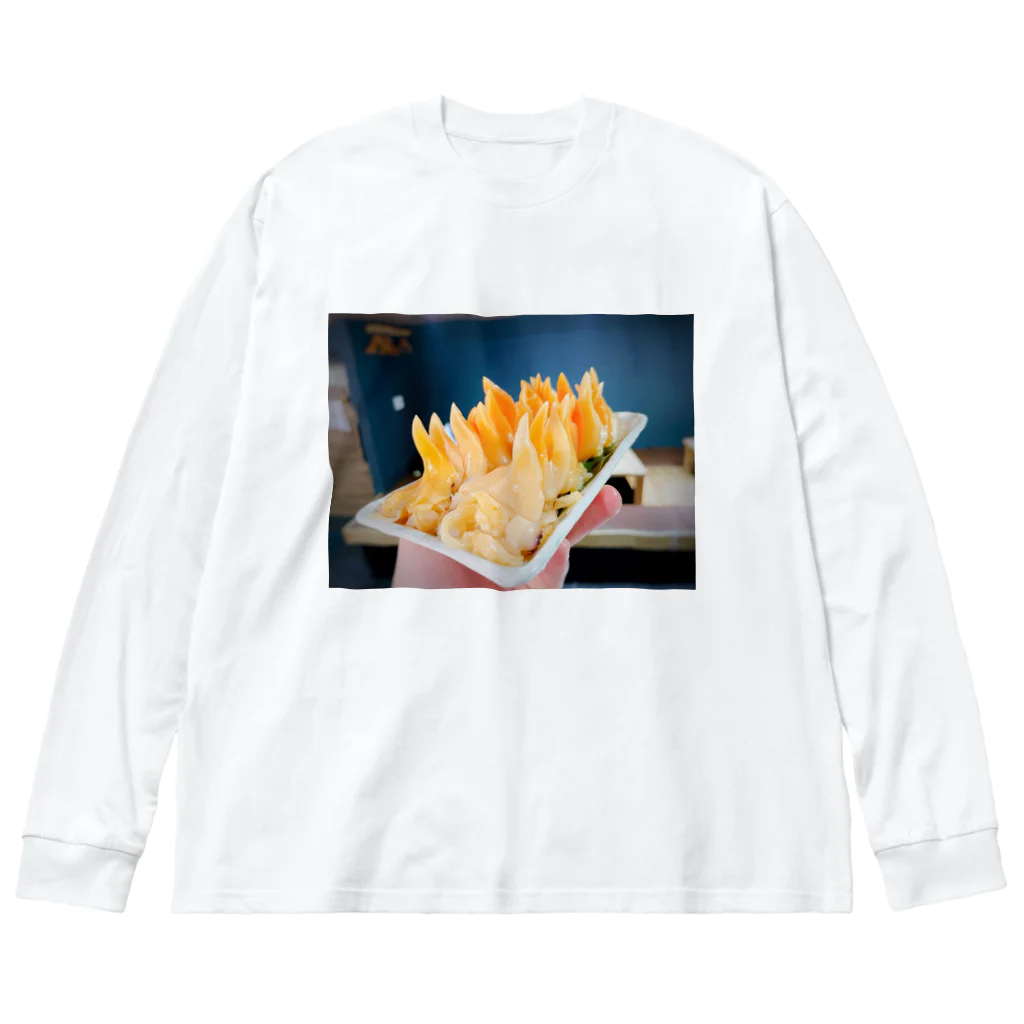 ぷりぷり飯店ヌーイーのアオヤギぐーっず ビッグシルエットロングスリーブTシャツ