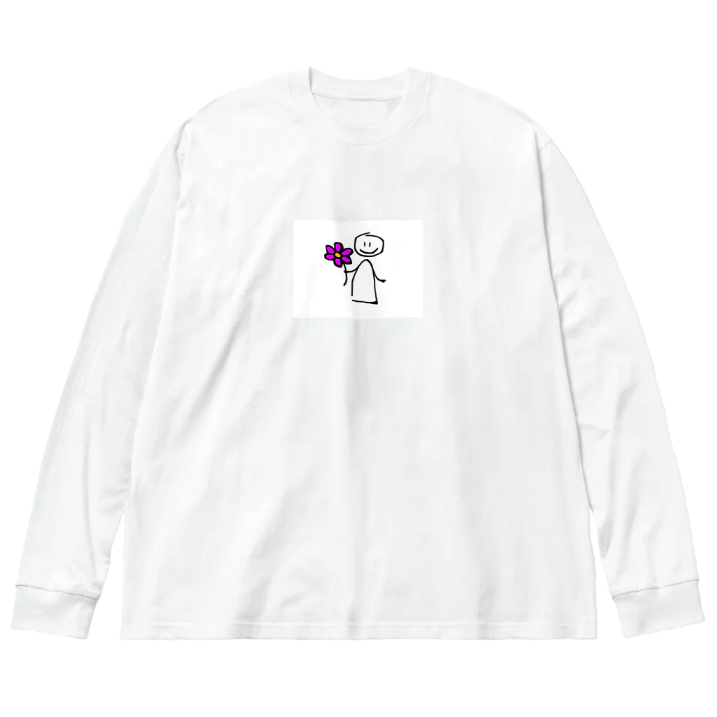 アンニュイの花プレ ビッグシルエットロングスリーブTシャツ