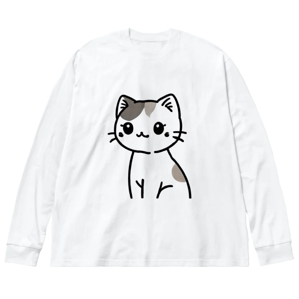 チェリモヤのみけねこ ビッグシルエットロングスリーブTシャツ