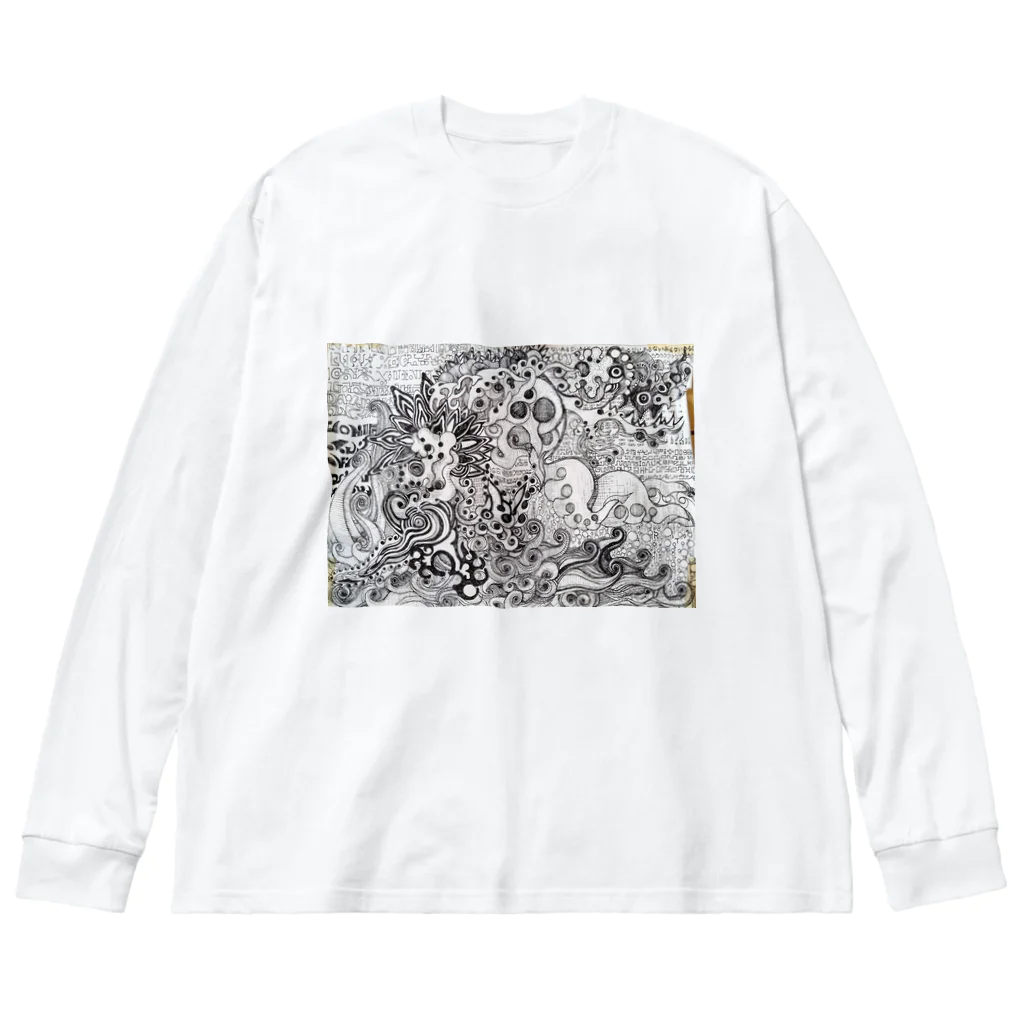 White-Holeのライトランゲージアート Big Long Sleeve T-Shirt