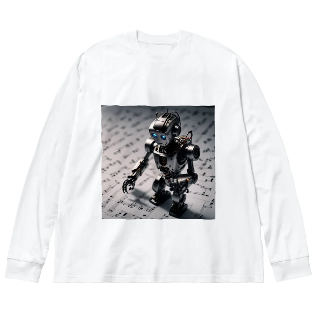 Yuelの作曲ロボット ビッグシルエットロングスリーブTシャツ