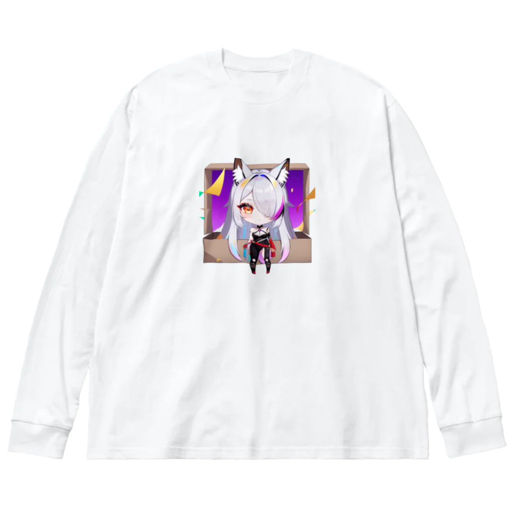 momonekokoの獣耳の女の子 Big Long Sleeve T-Shirt