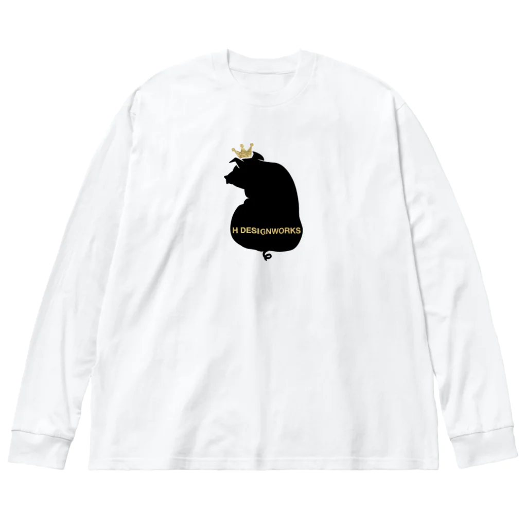 HDWの王冠BUTA Big Long Sleeve T-Shirt