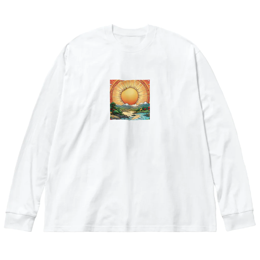 yukki1975の6月_夏至 ビッグシルエットロングスリーブTシャツ