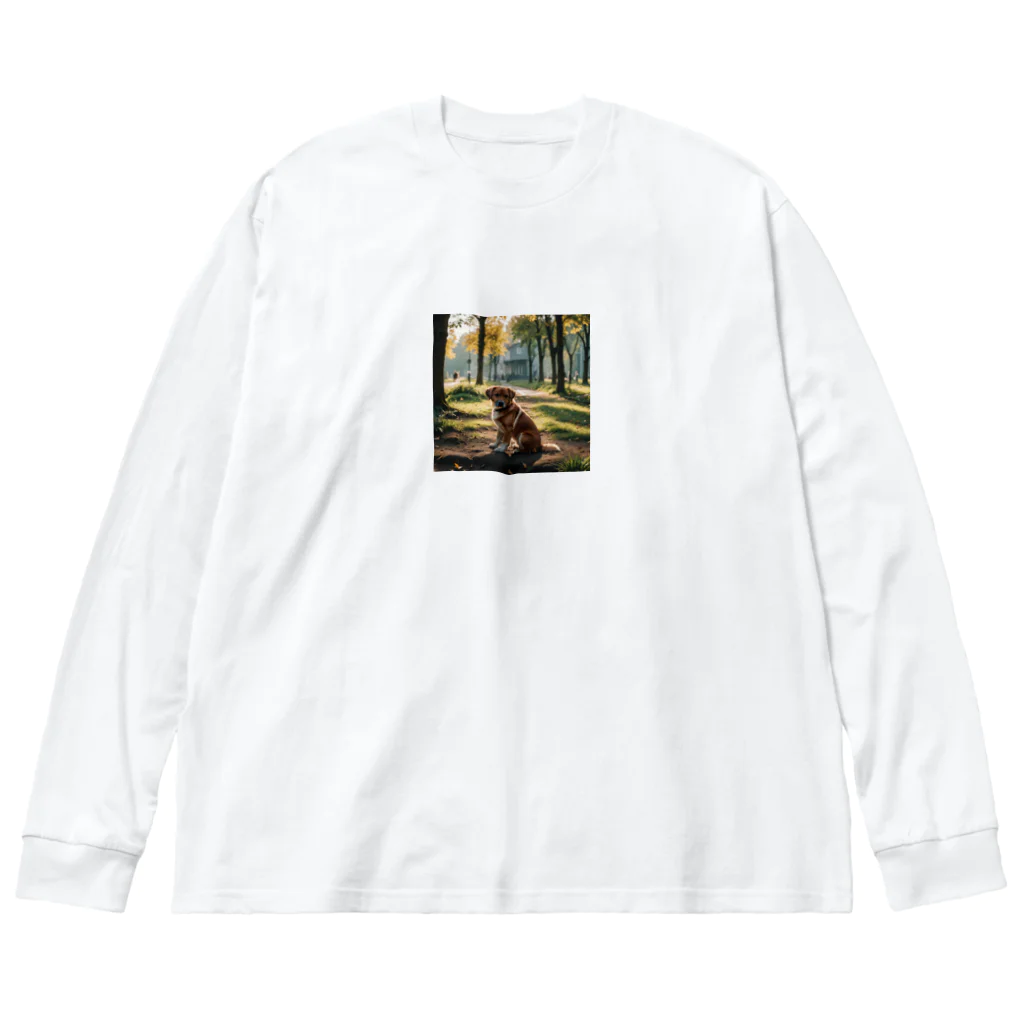 kokin0の横向きの犬 liting dog Big Long Sleeve T-Shirt