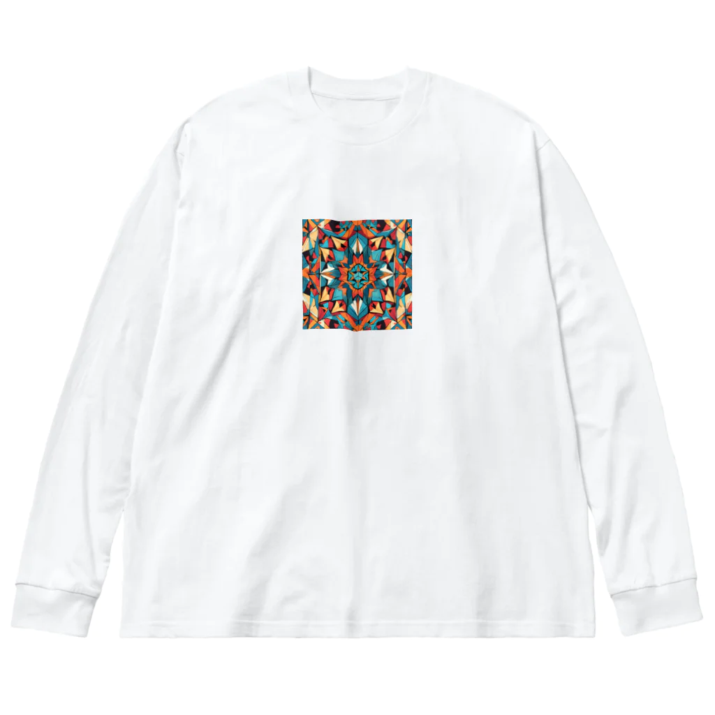 至高の領域のアジアンテイスト万華鏡 Big Long Sleeve T-Shirt