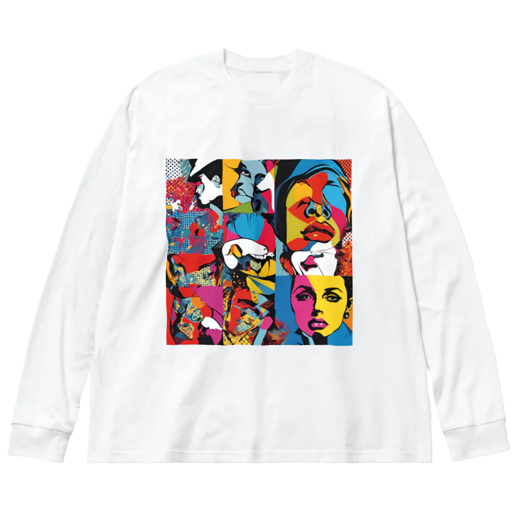 8890のポップアート Big Long Sleeve T-Shirt