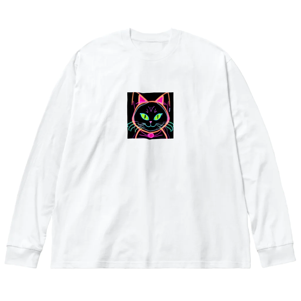 ねこLINEのニャオンカラー Big Long Sleeve T-Shirt