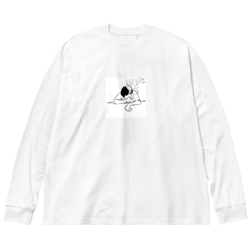 ダークゆうたの煙草を吸っている人 Big Long Sleeve T-Shirt