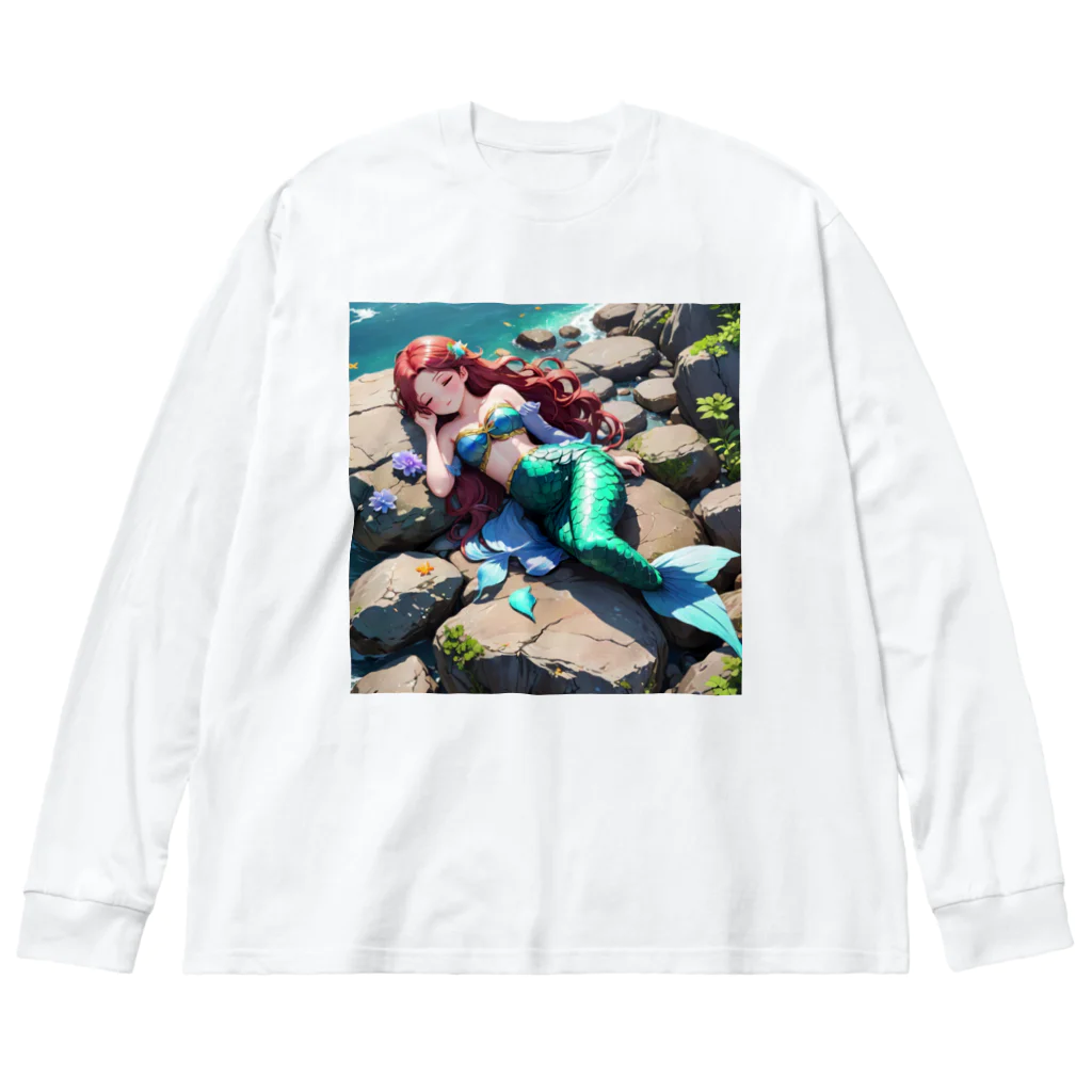 ぴよぴよショップの人魚姫のお昼寝 Big Long Sleeve T-Shirt