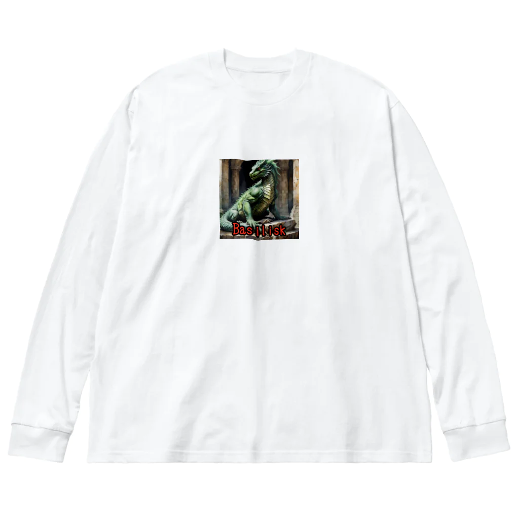 nkbg50のモンスターシリーズ（リアル）：Basilisk ビッグシルエットロングスリーブTシャツ