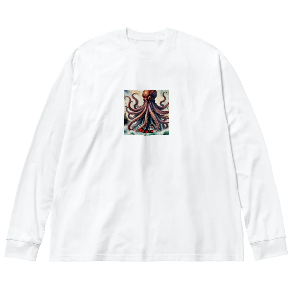 nkbg50のモンスターシリーズ（リアル）：Kraken Big Long Sleeve T-Shirt