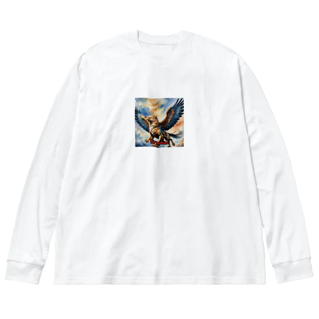 nkbg50のモンスターシリーズ（リアル）：Gryphon ビッグシルエットロングスリーブTシャツ