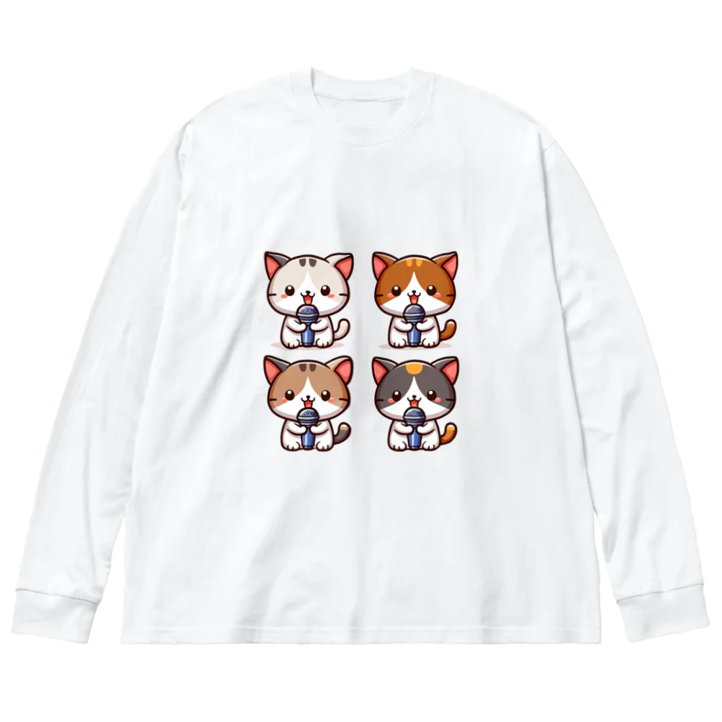 チェリモヤのねこコーラス 05 Big Long Sleeve T-Shirt