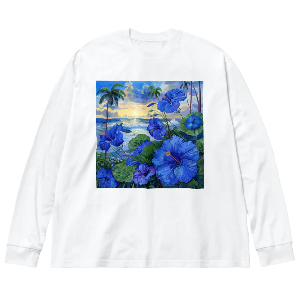 AQUAMETAVERSEのブルーハワイ　Tomoe bb 2712 Big Long Sleeve T-Shirt