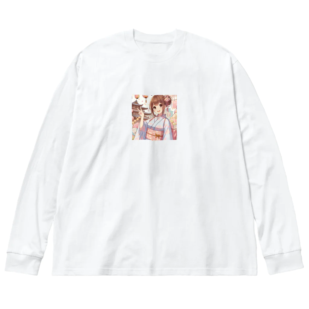 yukatagirlsのお祭り好きのＪＫ ビッグシルエットロングスリーブTシャツ