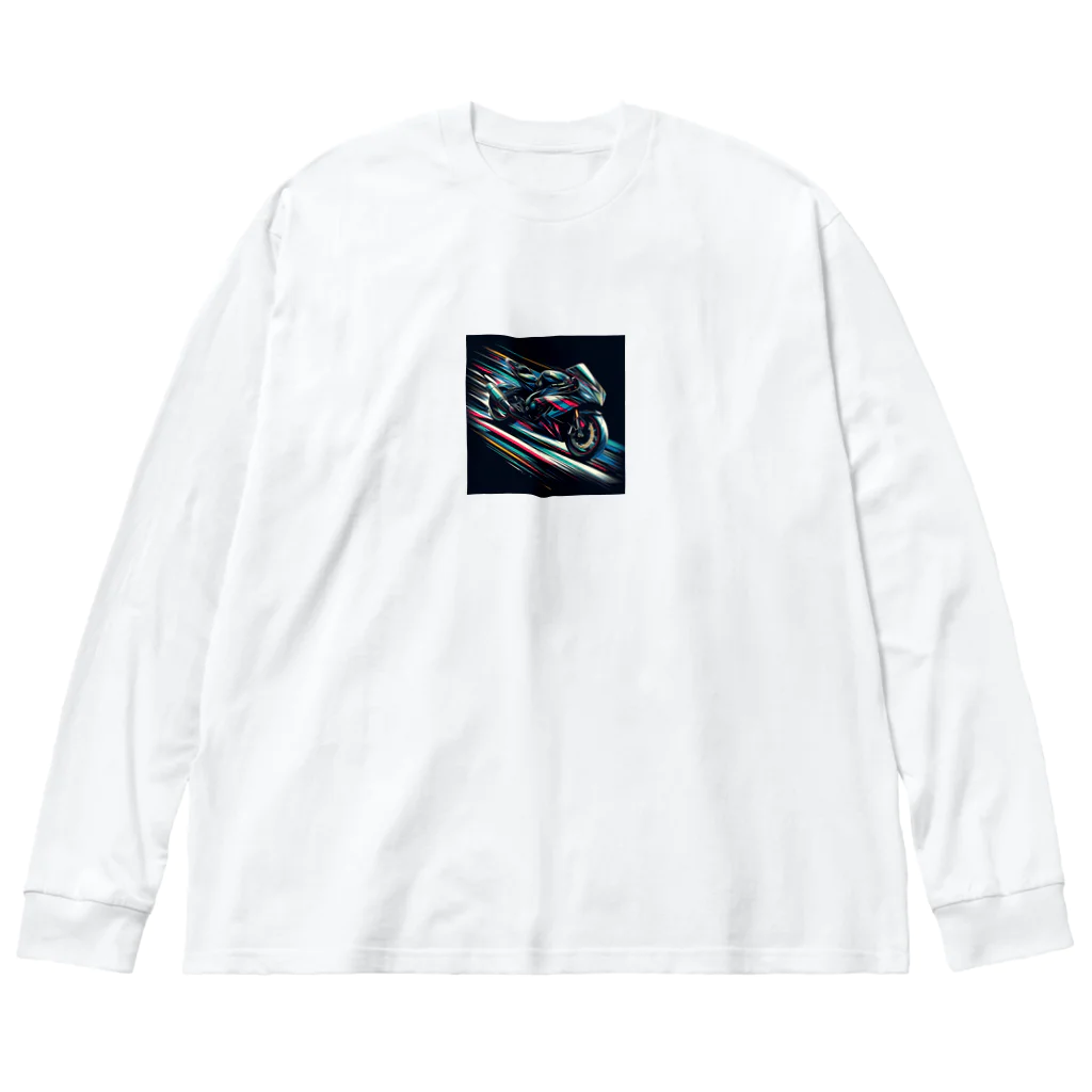 鷹鷹のスピードライン Big Long Sleeve T-Shirt