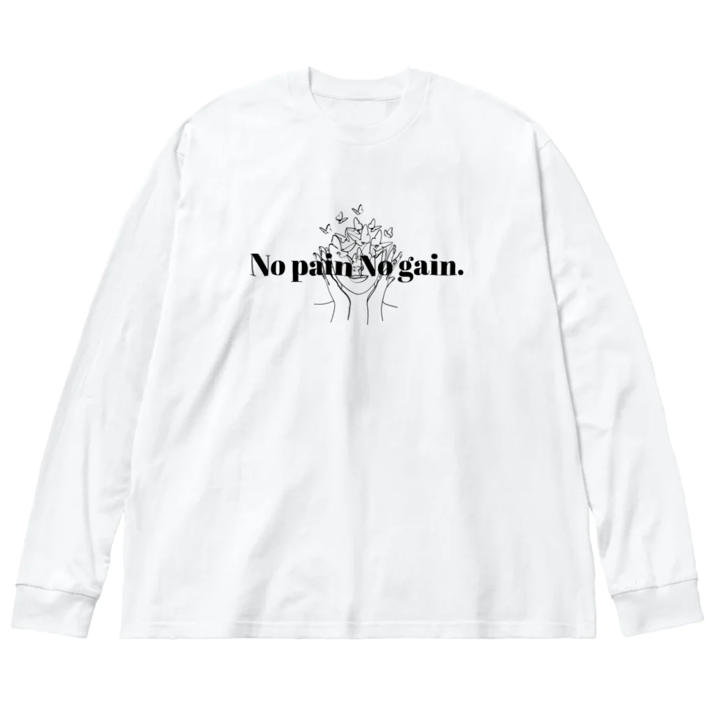 blueingreenのNo pain No gain. ビッグシルエットロングスリーブTシャツ