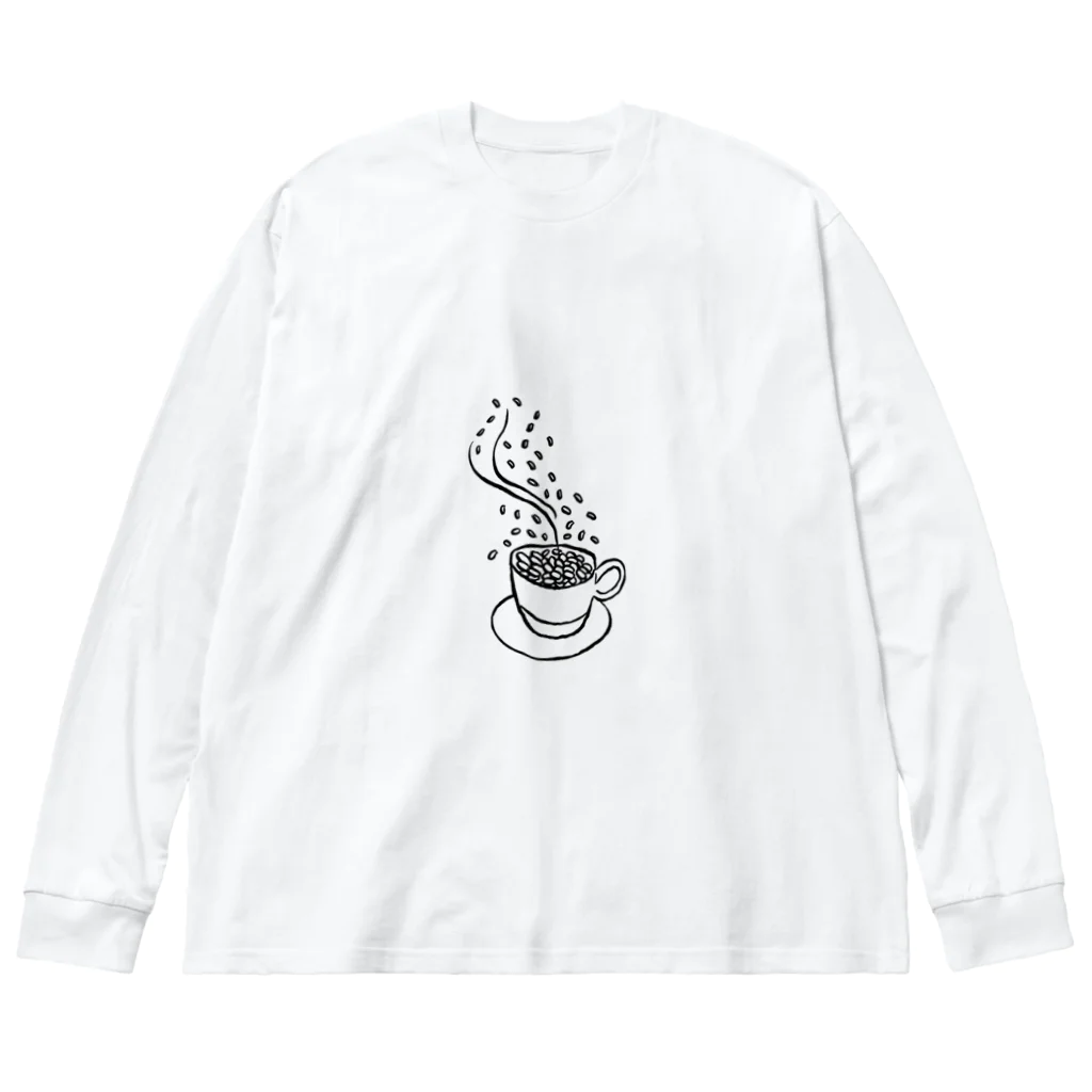 A-Kdesignのcoffee day① Big Long Sleeve T-Shirt