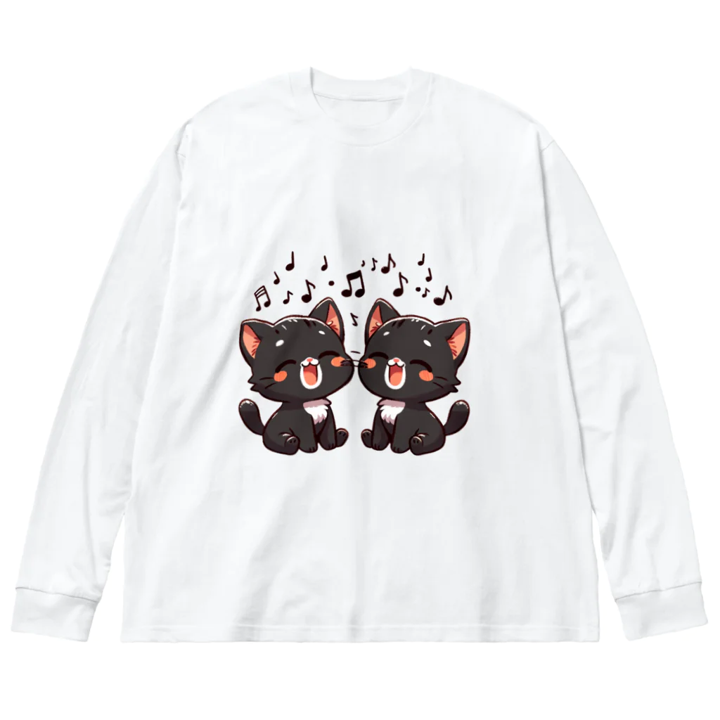 チェリモヤのねこコーラス 07 Big Long Sleeve T-Shirt