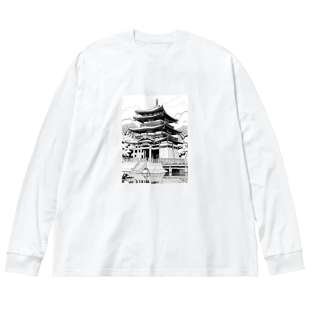 ZZRR12の和の風景 ビッグシルエットロングスリーブTシャツ