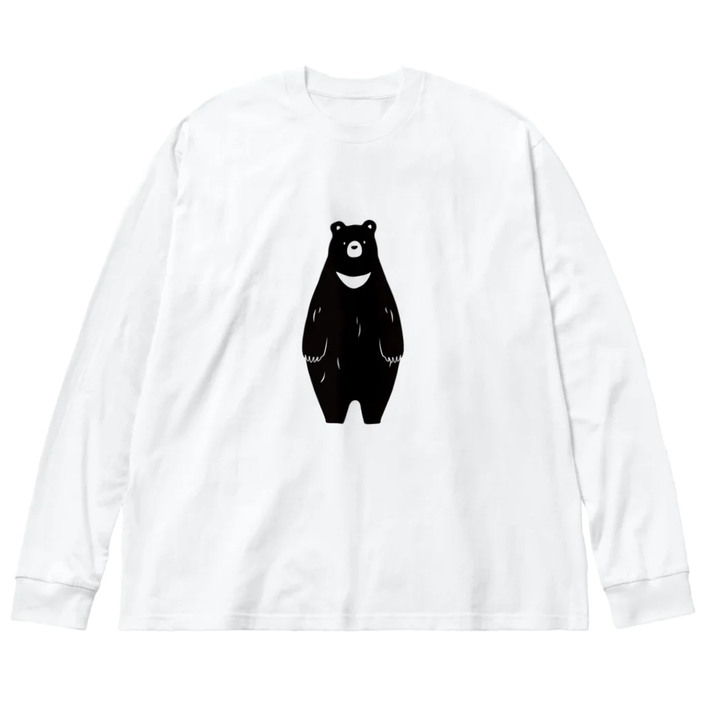 m0nec0のツキノワグマ Big Long Sleeve T-Shirt