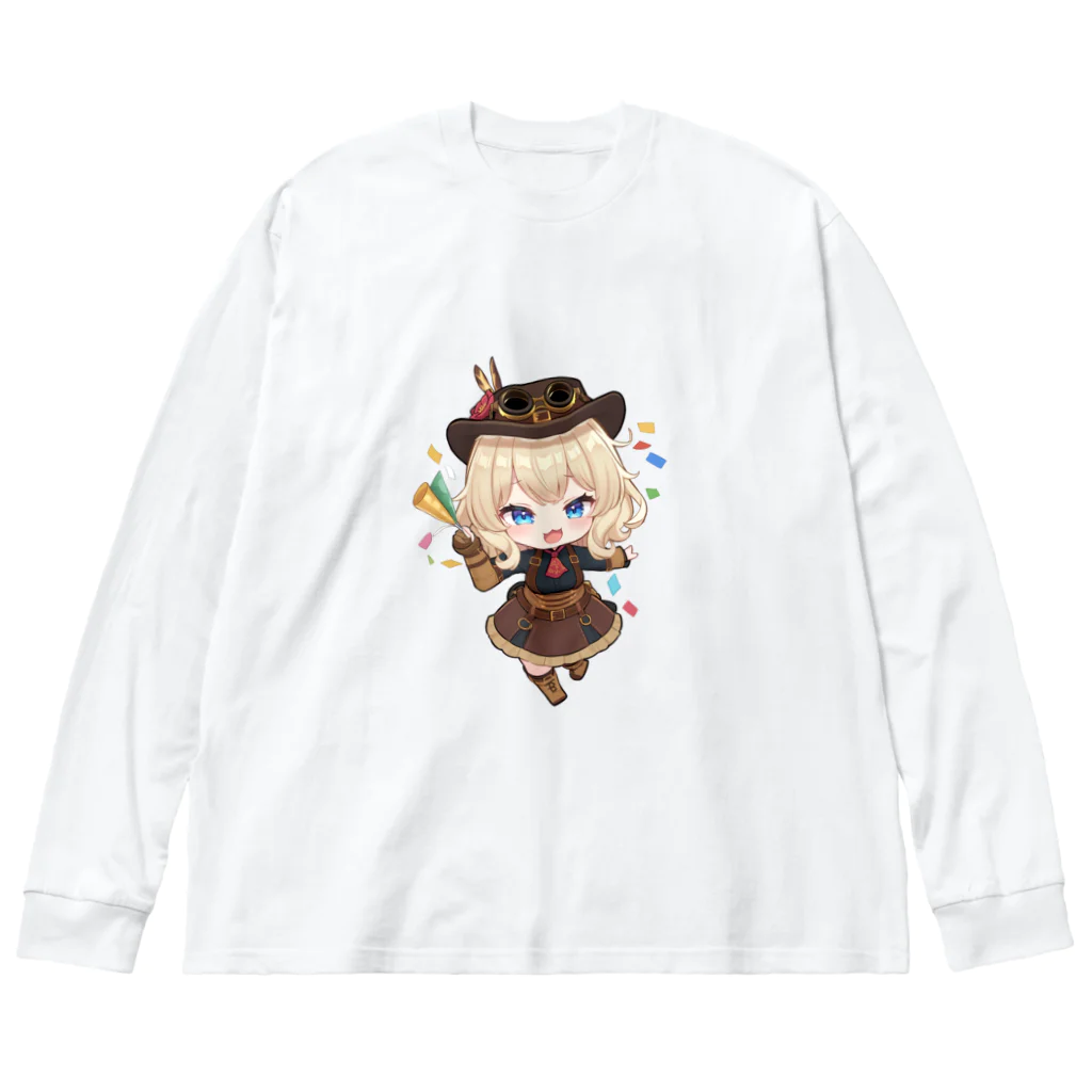 NO MAGIC RELIC HUNTERのNO MAGIC RELIC HUNTER #セレニウム ちゃんお祝い Big Long Sleeve T-Shirt