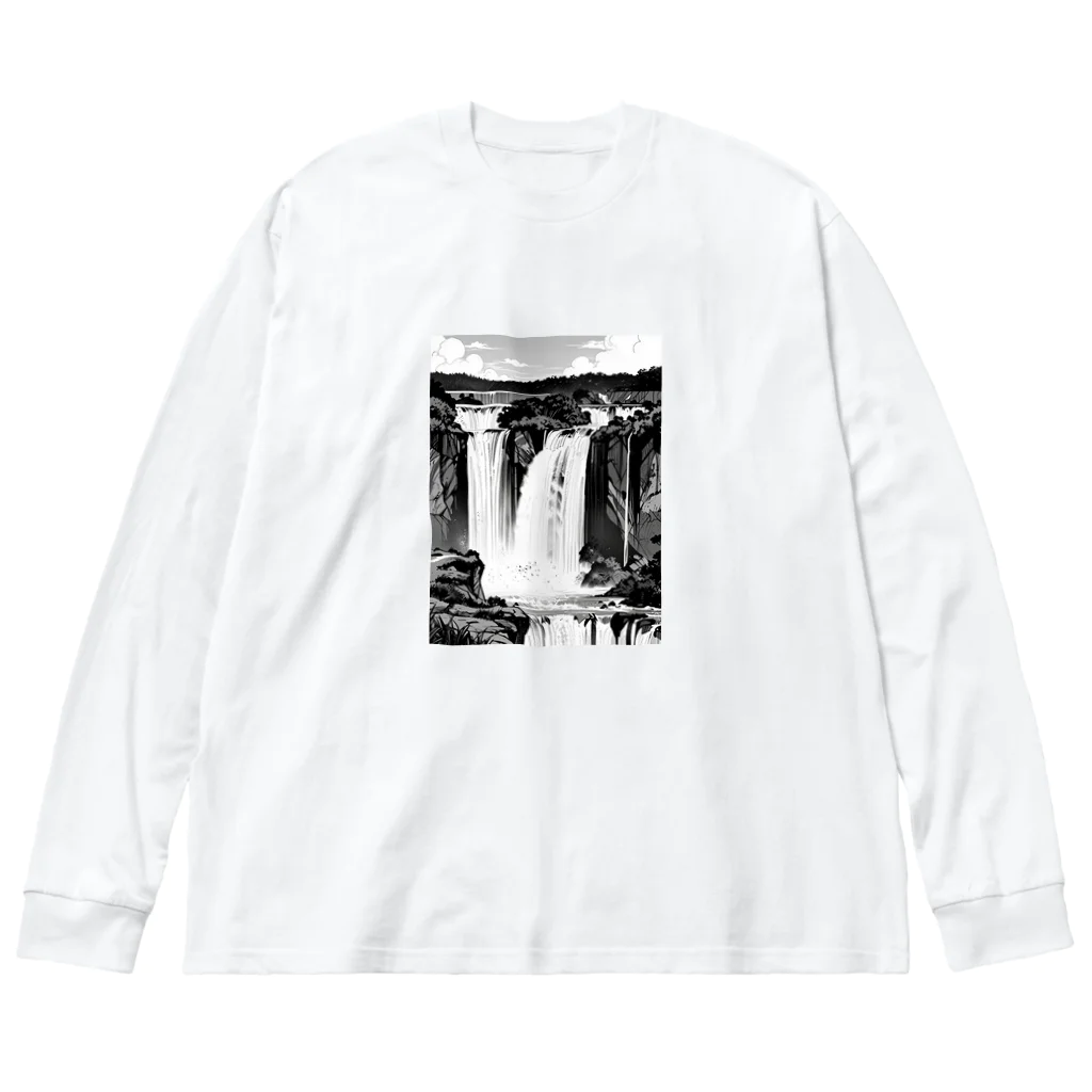 ZZRR12の壮大な滝 Big Long Sleeve T-Shirt