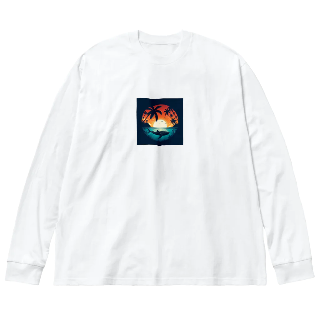 ココナッツアイランド©️のジンベイザメ Big Long Sleeve T-Shirt