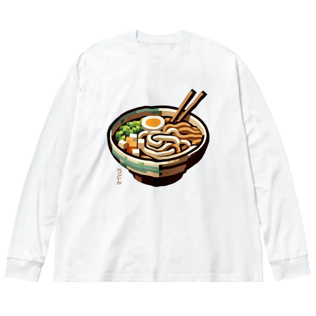 脂身通信Ｚのうどん_240701 ビッグシルエットロングスリーブTシャツ