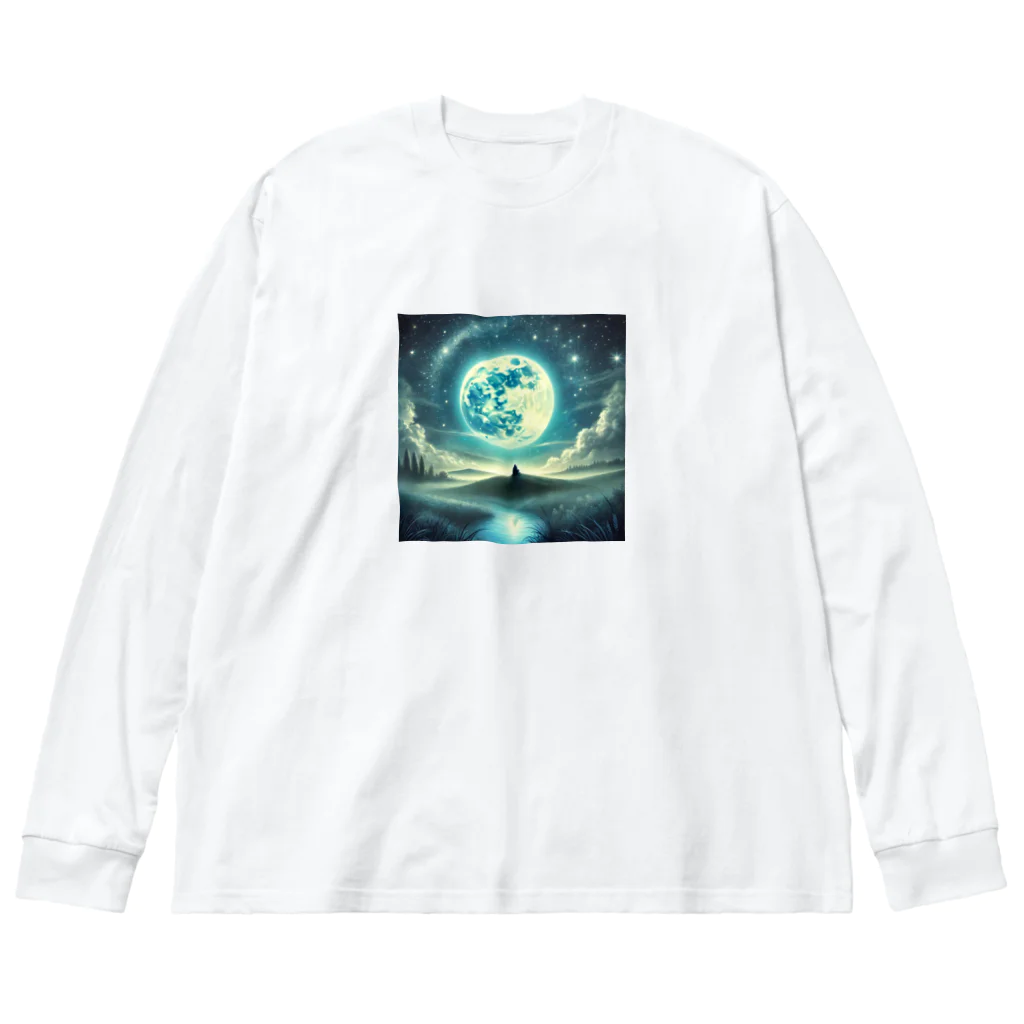 KIglassesのDream Under the Starry Sky - 星空の夢 ビッグシルエットロングスリーブTシャツ